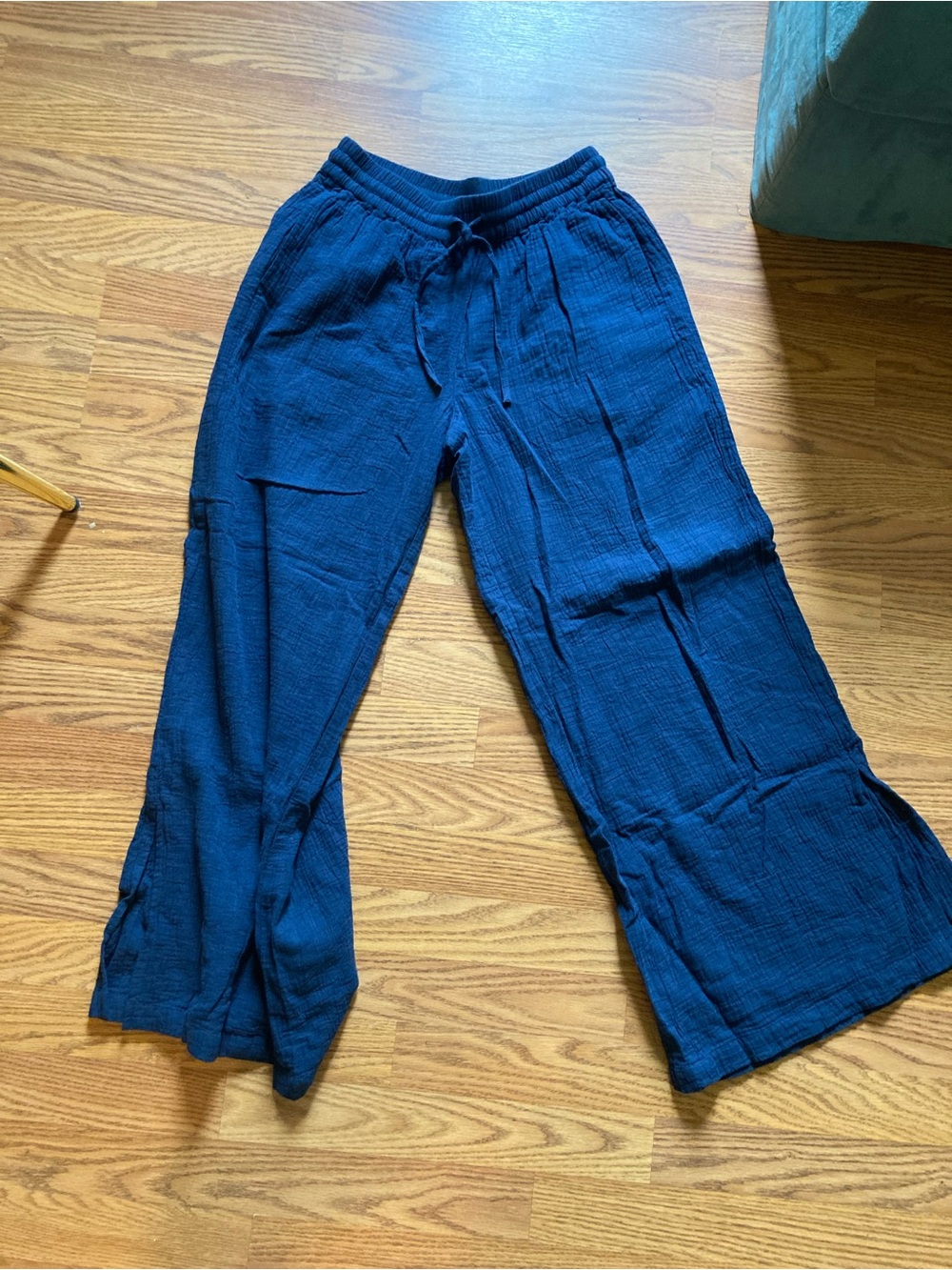 Organic coastal double gauze split hem pant NEW NWOT - Picture 2 of 7